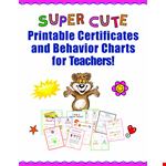Daily Behavior Chart Template For Teachers example document template