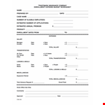 Insurance Company Budget Template example document template 