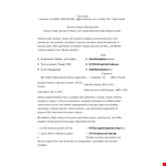 Experienced Cv Template example document template