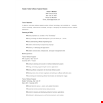Fresher Software Engineer Resume Template example document template