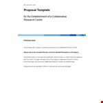 Get Funded: Project Proposal Template for Research Project with Requested Funding example document template