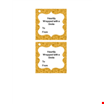 Download Heartily Wrapped Gift Tag Template and Add a Smile example document template