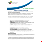 Documenting Children's Learning with a Fact Sheet Template example document template