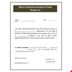 IOU Template - Create a Legal Acknowledgement | Download Now example document template 