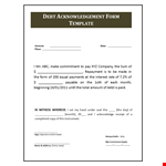 IOU Template - Create a Legal Acknowledgement | Download Now example document template
