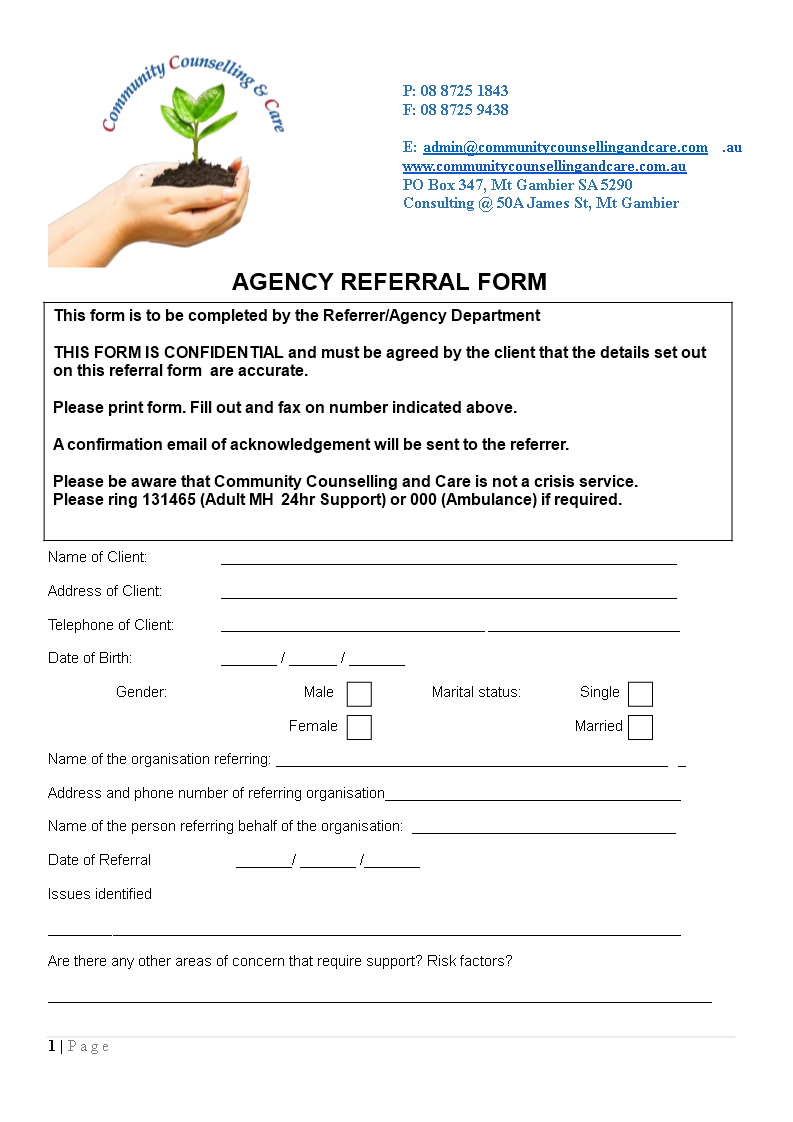 Referral Form Template - Easily Track Client Referrals - Boost Your