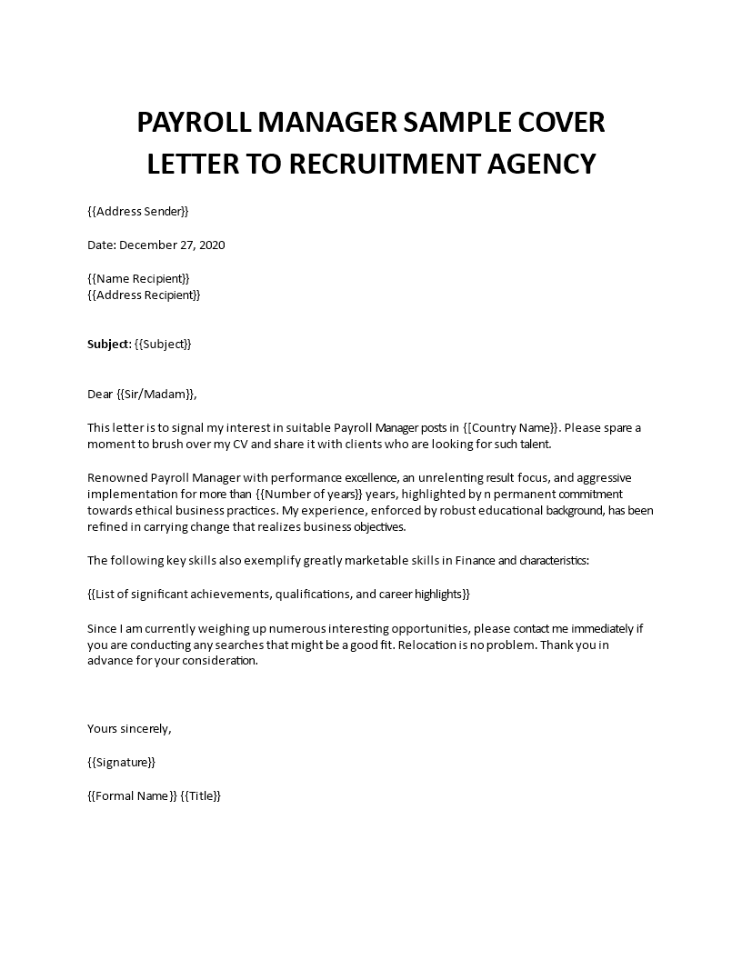 payroll specialist application letter Main Image payroll specialist application letter