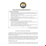 Small Business Administration Budget: Supporting Small Businesses with Loans example document template