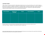 Create Effective Logic Models With Our Logic Model Template 