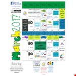 Daycare Calendar example document template