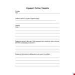 Create Compelling Essays with Our Outline Template - Claim, Appeal, and Problem Explained example document template