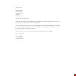 Resign with Grace - Two Weeks Notice Sample Letter example document template