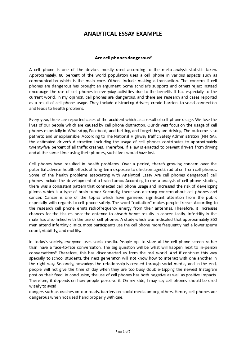 analytical essay example Main Image analytical essay example