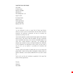 Legal Clerk example document template