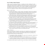 Writing a Successful Grant Proposal for Your Project | Application Template example document template