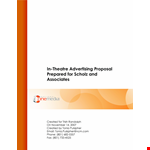 Theatre Ad Costs example document template