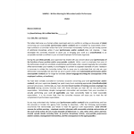 Professional Misconduct Warning example document template 