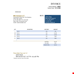 Invoice Template in Word example document template