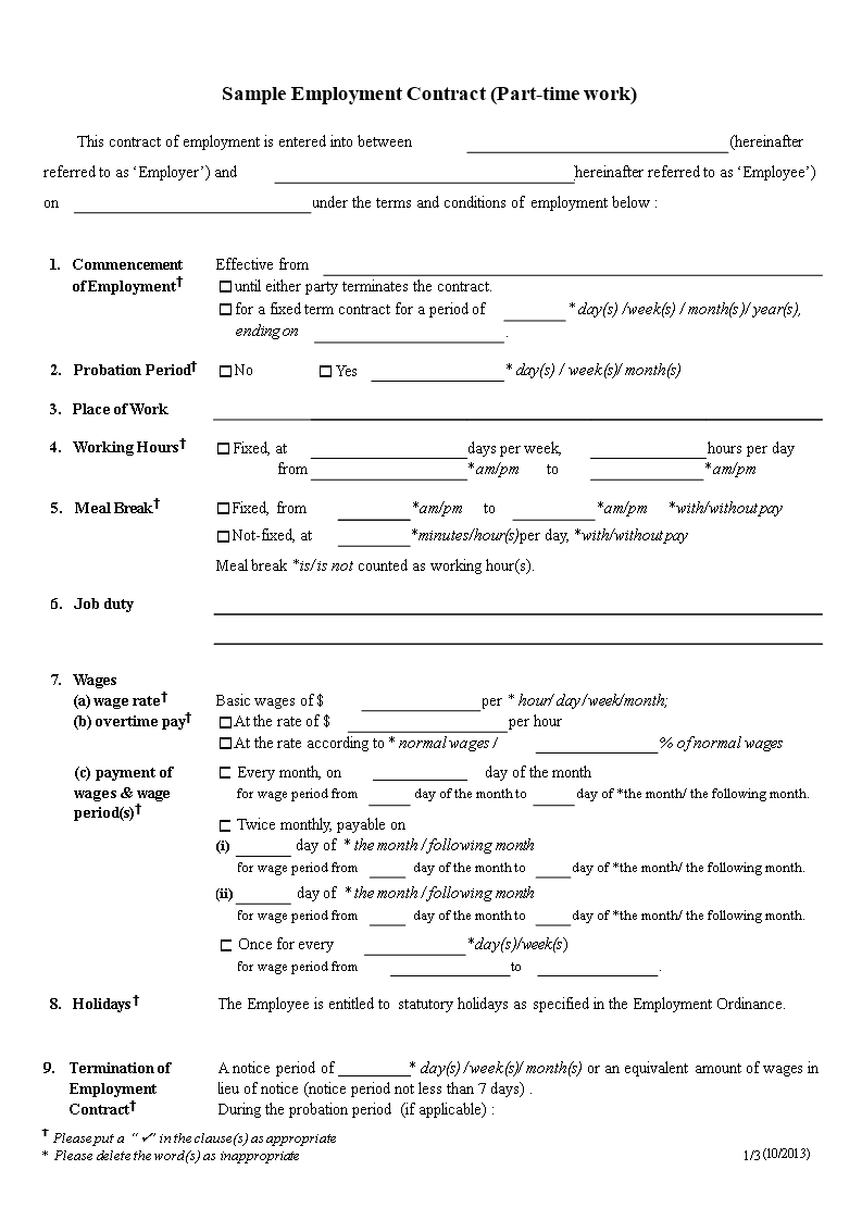 Freelance Employment Contract Template Freelance Employment Contract Template