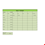 Easy Timesheet Template for Weekly and Total Tracking | Start Now example document template