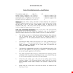 General Model Partnership Agreement example document template