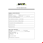 Effective Root Cause Analysis Template for Incident Investigation - Equipment, Workers and More example document template