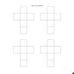 Paper cube Template example document template