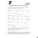 Authorize Employment Check: Background and Abuse example document template 