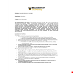 Graduate Admissions Counselor Job Description | University Recruiting | Manchester example document template