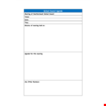 School Council Example example document template
