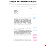 Download MLA Format Template - Perfect for State Requirement | Super Easy to Use example document template