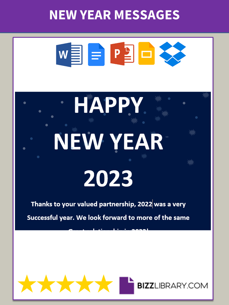 new year email template example