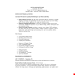 Software Testing Resume Format example document template