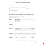Simple Letter Of Intent To Lease example document template 