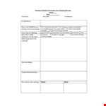 Professional Meeting Notes Template - Streamline Your Meetings example document template