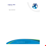 Letterhead example document template