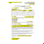 International Invitation Letter for Travel Programme example document template