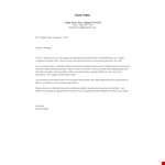 Hospital Cover Letter example document template