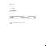 Effective Collection Letter Template for Account Debtors | Improve Your Collection Process example document template