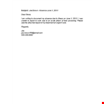 Requesting Sick Leave: Email Template for Absence - Brown example document template