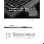 Competitor SWOT Analysis Template - Healthcare Organization Weaknesses example document template