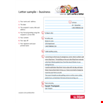 Letter Sample Business Format example document template