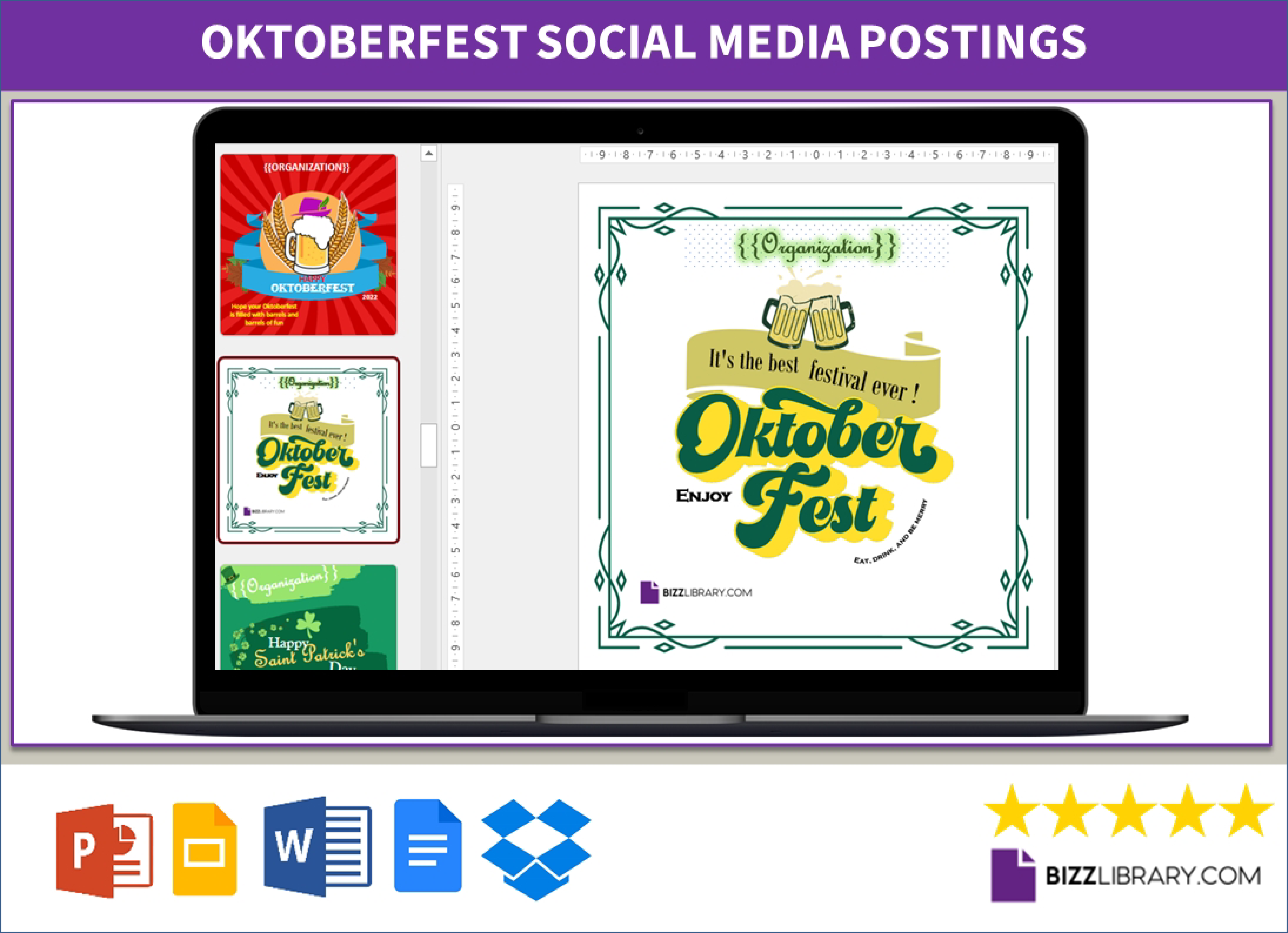 oktoberfest social post template