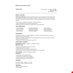 Medical Secretary example document template