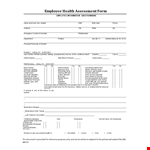 Prevent Disease Spread with Employee Health Questionnaire Template example document template