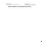 Business Templates | Find Daily Cash Forms and More | DengCPA example document template