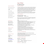 It Administrator example document template