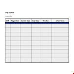 Project Gap Analysis Template - Analyzing and Addressing State of Your Project example document template