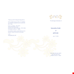 Wedding Program Template example document template 