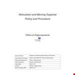 Relocationandmovingexpensepolicyandprocedure example document template